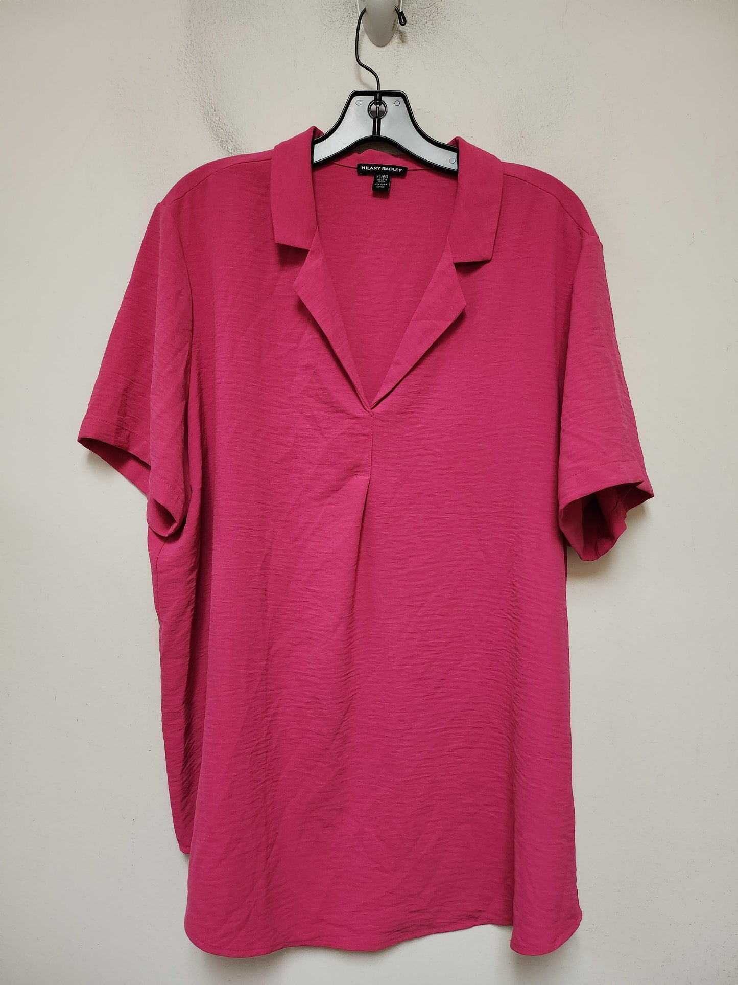 Top Short Sleeve By Hilary Radley In Pink, Size: Xl