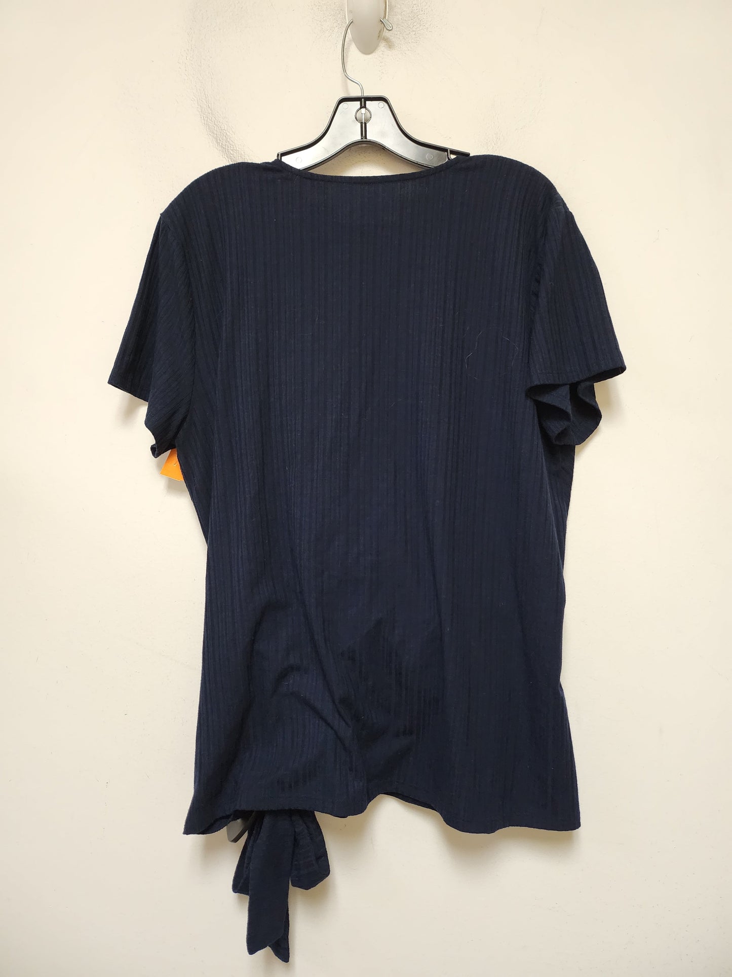 Top Short Sleeve By Loft In Blue, Size: Xl