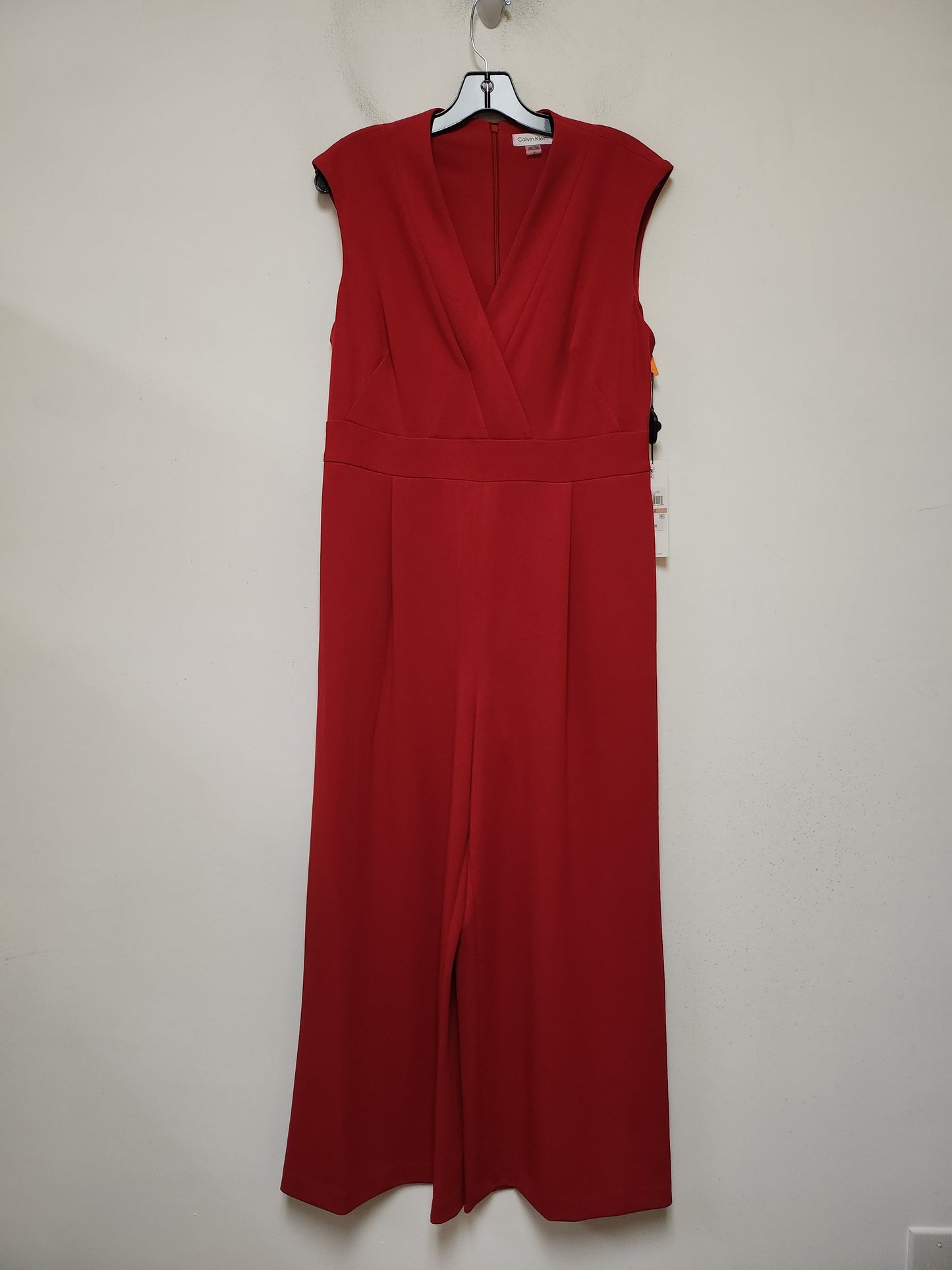 Jumpsuit By Calvin Klein In Red, Size: L