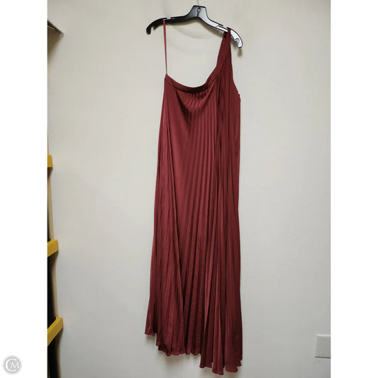 Dress Casual Maxi By Bcbgmaxazria In Maroon, Size: Xl