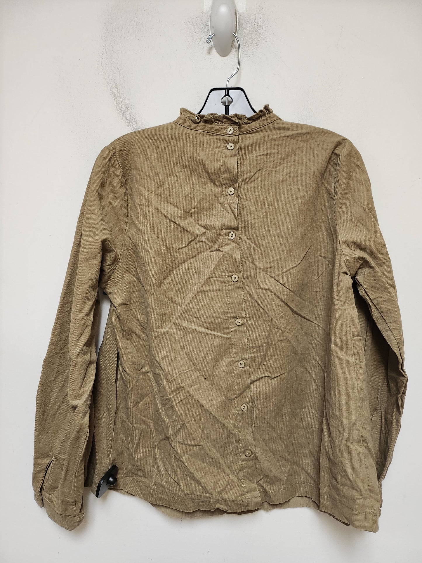 Top Long Sleeve By Clothes Mentor In Tan, Size: M