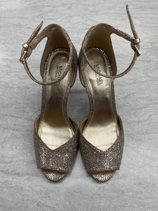 Shoes Heels Stiletto By Michael By Michael Kors In Gold, Size: 5.5