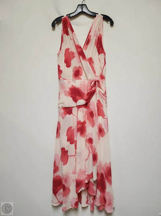 Dress Casual Maxi By Donna Karan In Floral Print, Size: L