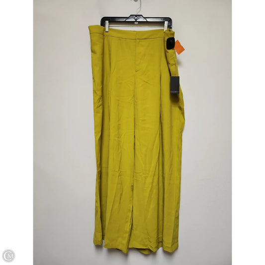 Pants Wide Leg By Eloquii In Yellow, Size: 18