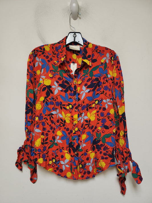 Top Long Sleeve By Maeve In Floral Print, Size: Xs