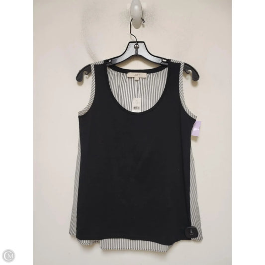 Top Sleeveless By Loft In Striped Pattern, Size: Xs