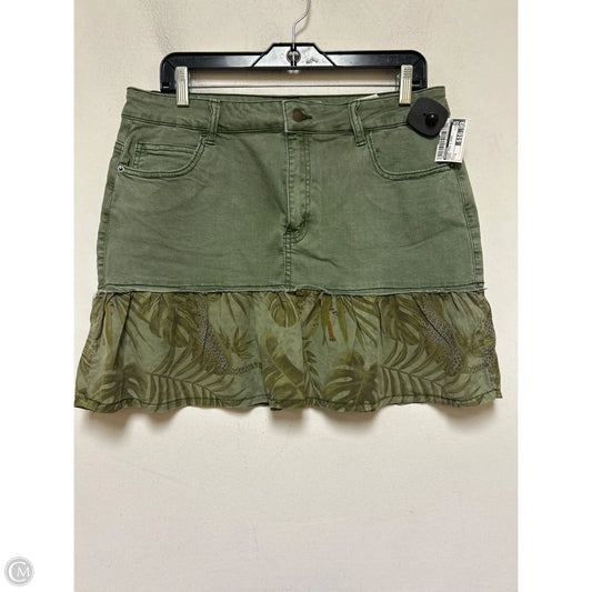 Skirt Mini & Short By Desigual In Green, Size: 8