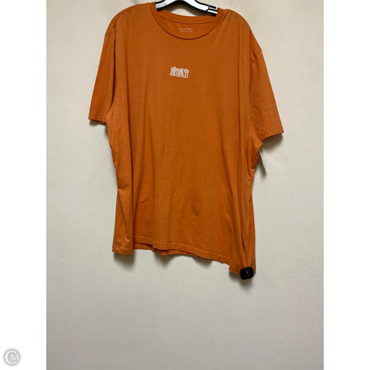 Top Short Sleeve Designer By All Saints In Orange, Size: 2x