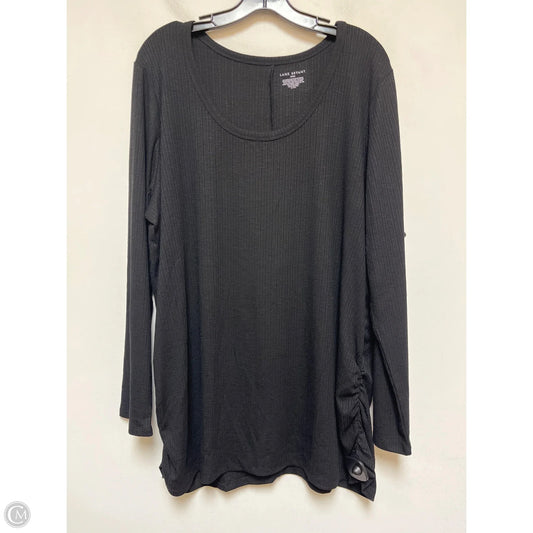 Top Long Sleeve By Lane Bryant In Black, Size: 3x
