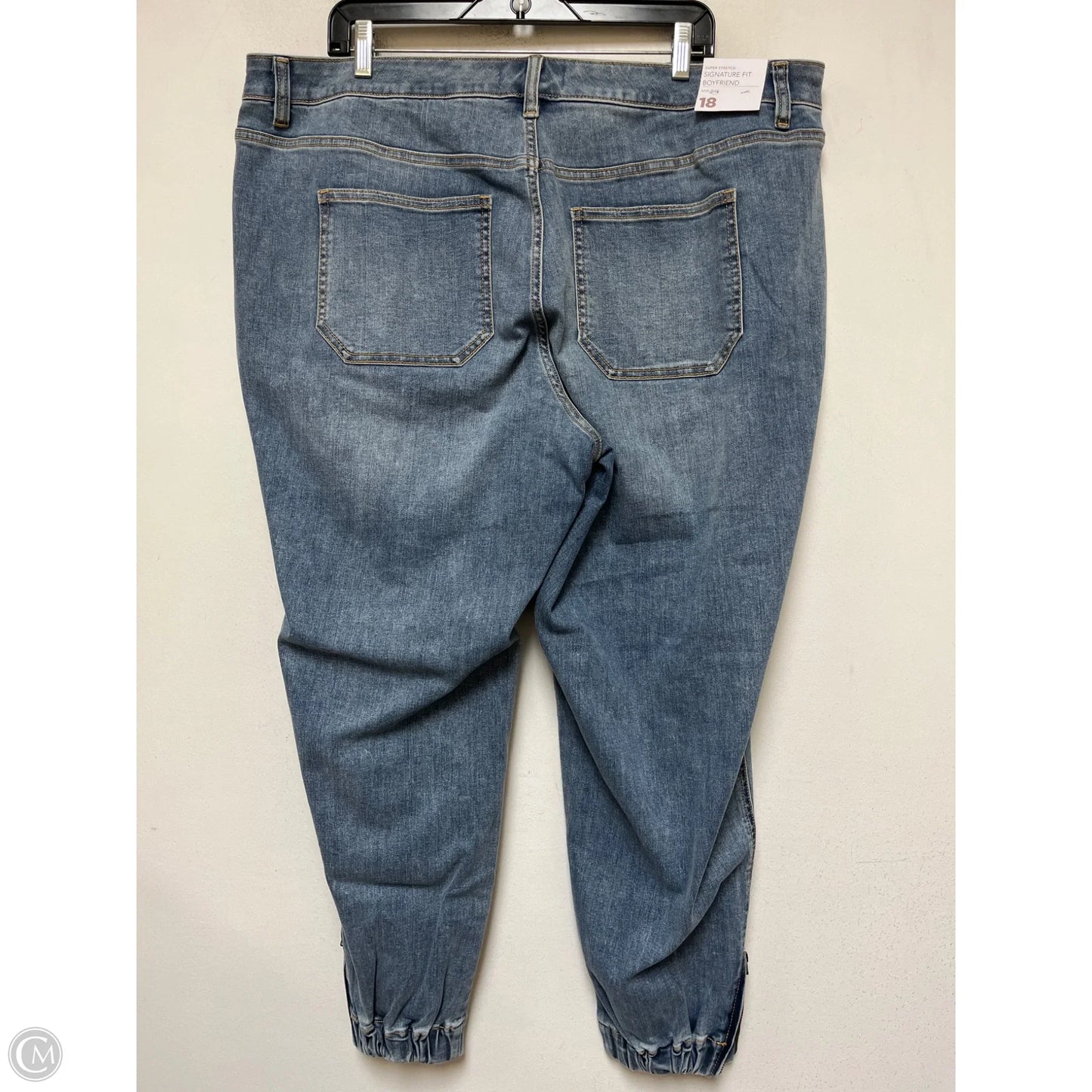 Jeans Straight By Lane Bryant In Blue Denim, Size: 18