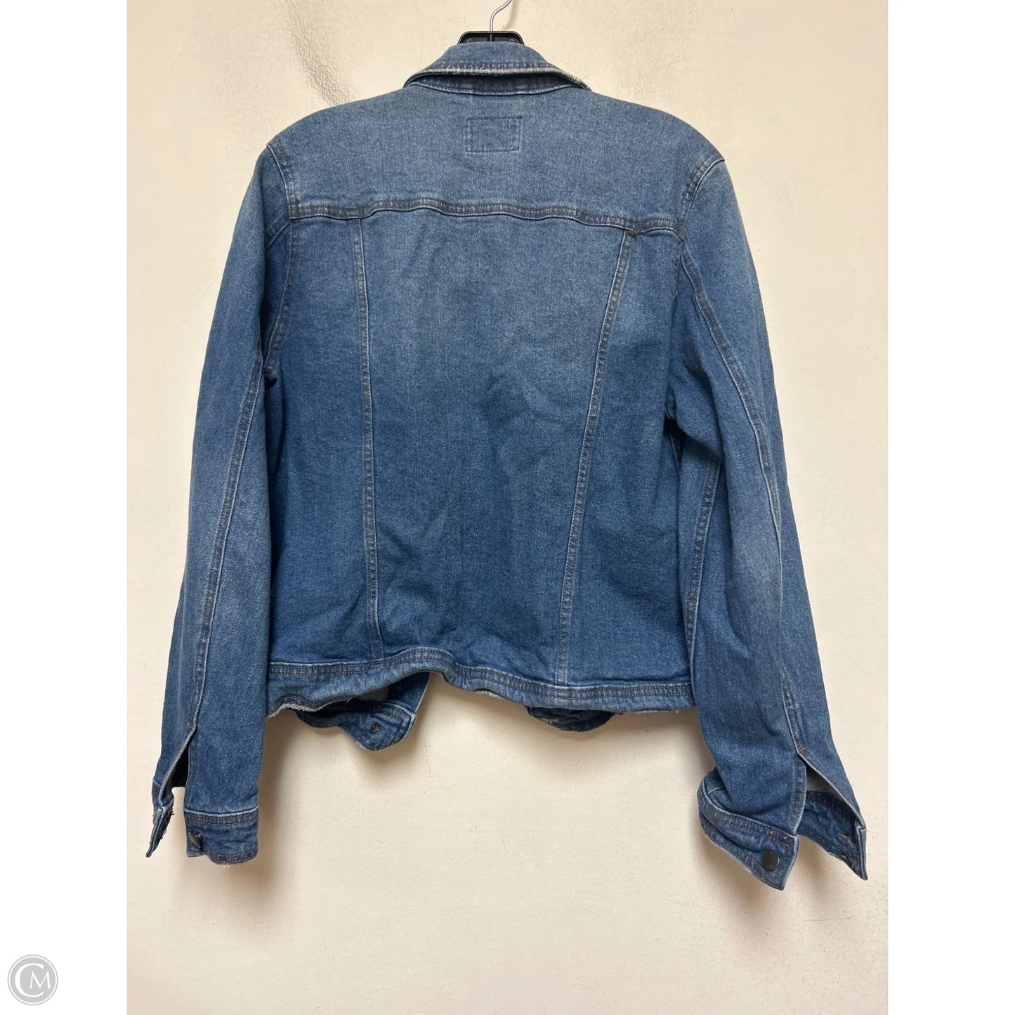 Jacket Denim By Universal Thread In Blue Denim, Size: L