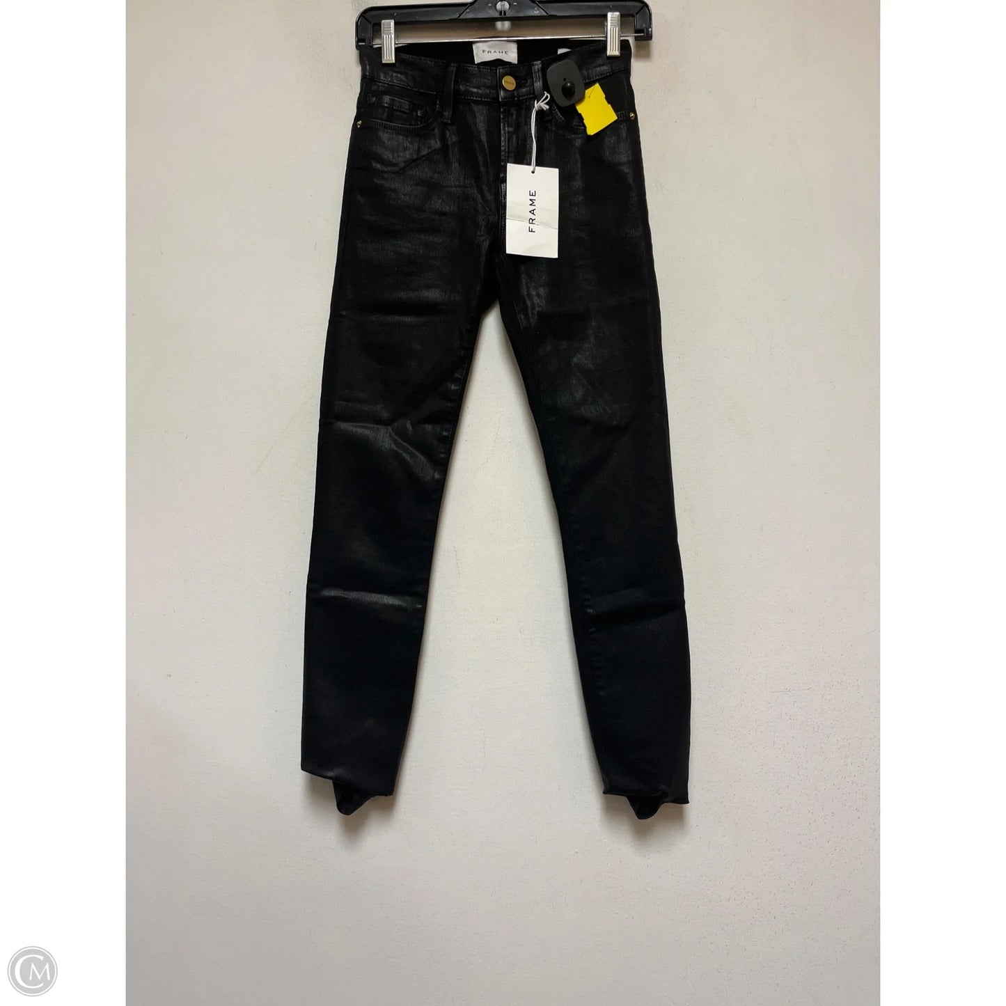 Jeans Skinny By Frame In Black, Size: 2