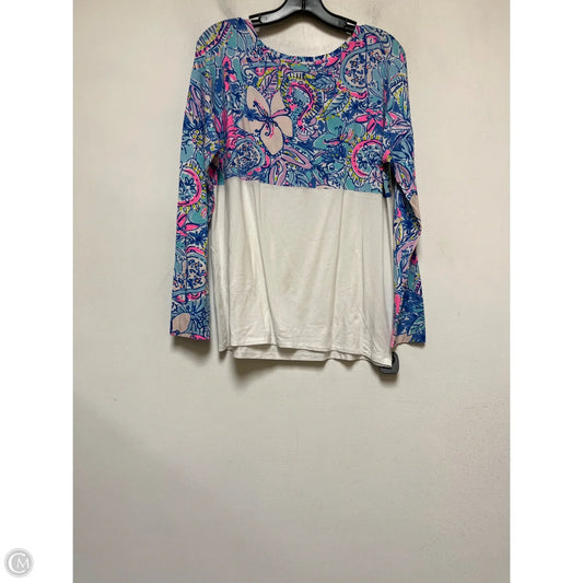 Top Long Sleeve Designer By Lilly Pulitzer In Floral Print, Size: M
