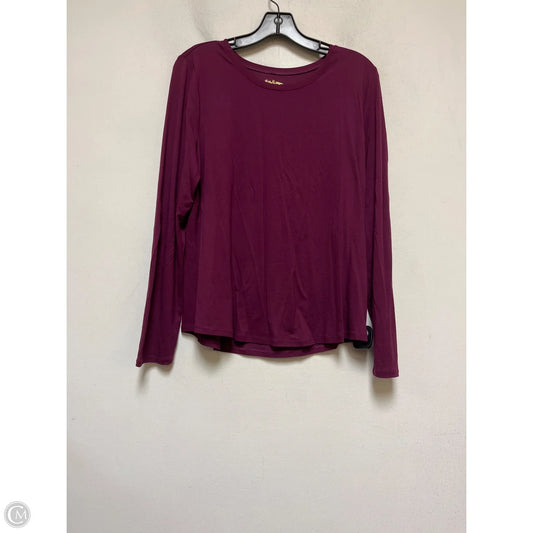 Top Long Sleeve Designer By Lilly Pulitzer In Purple, Size: L