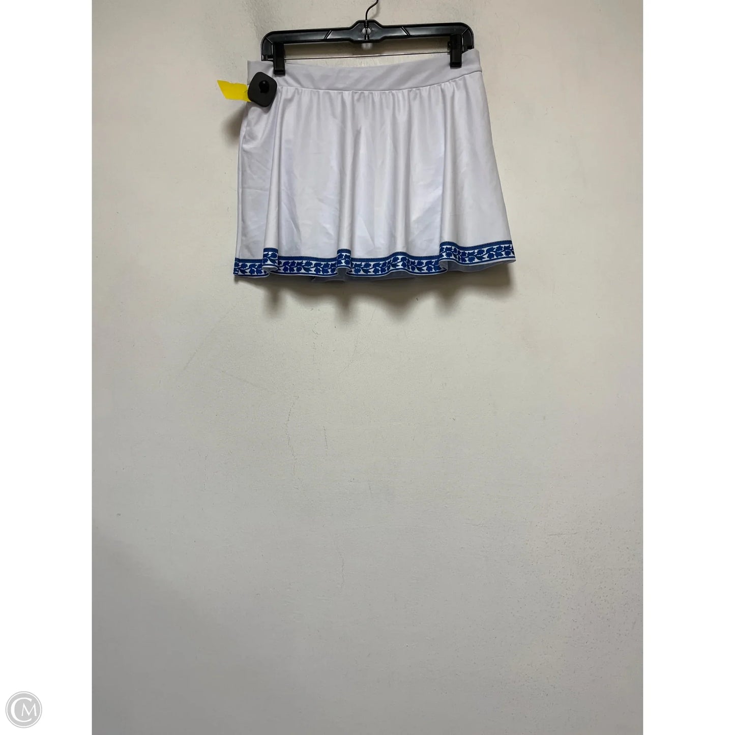 Swimsuit 2pc By Clothes Mentor In Blue & White, Size: L