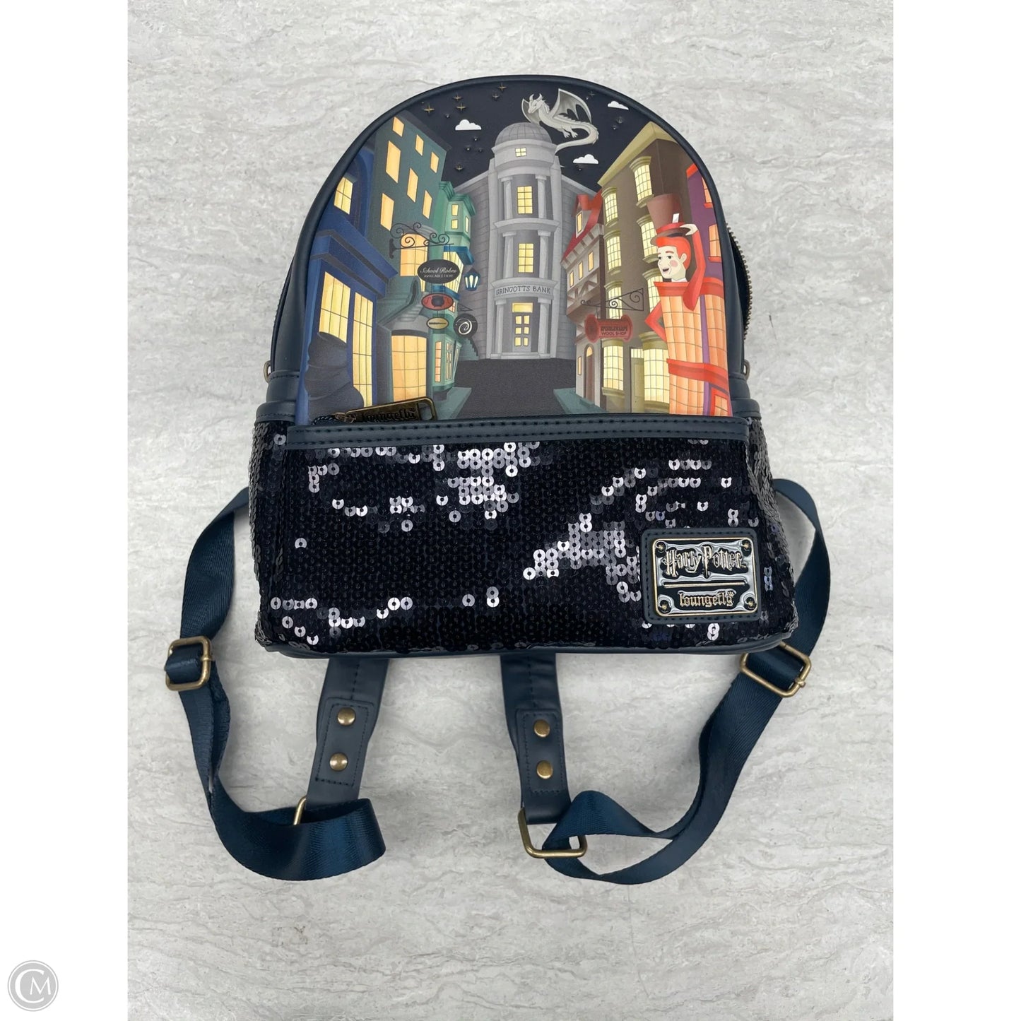 Backpack By Loungefly, Size: Medium