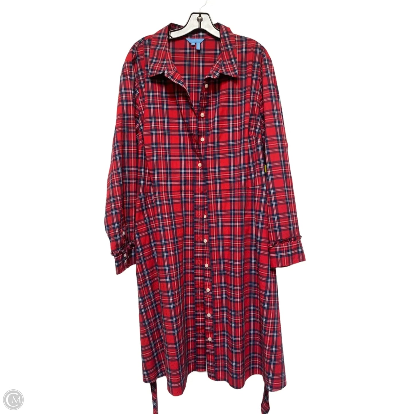 Dress Casual Midi By Draper James In Plaid Pattern, Size: 2x