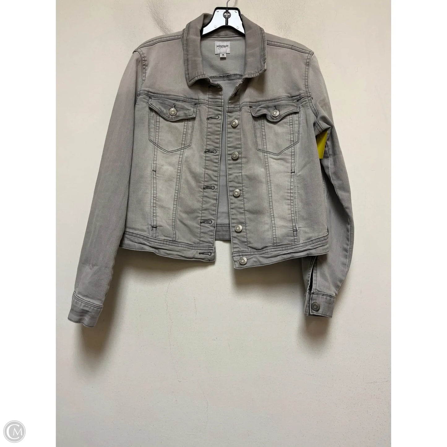 Jacket Denim By Kensie In Grey Denim, Size: M