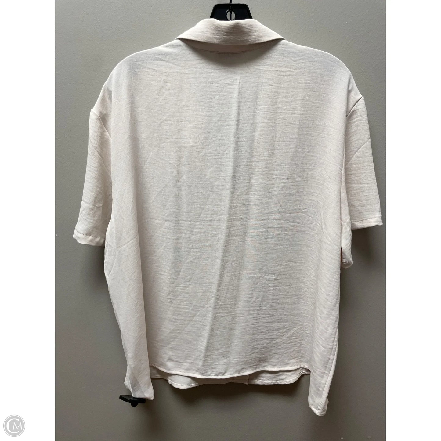 Top Short Sleeve By Rachel Zoe In Cream, Size: L