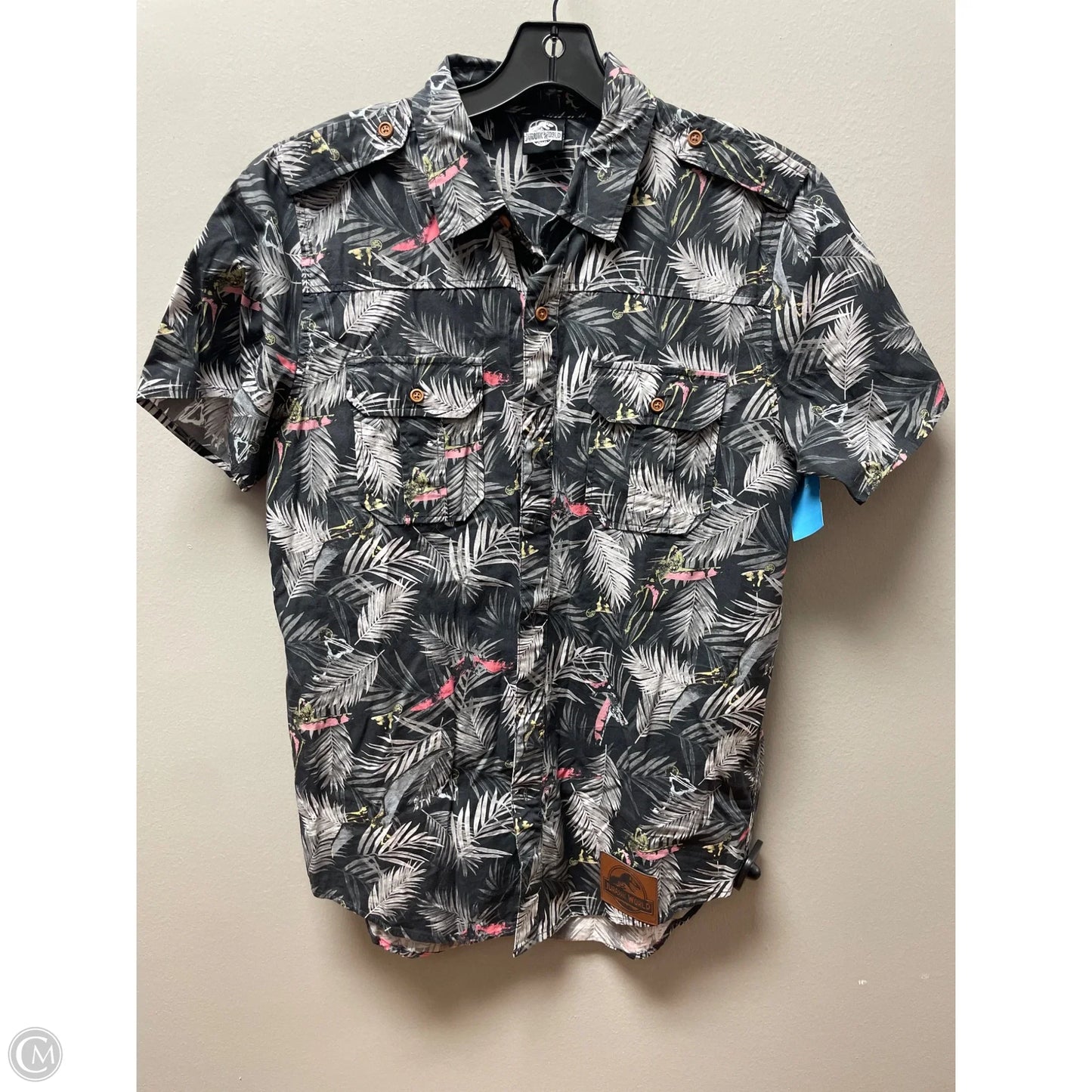 Top Short Sleeve By Clothes Mentor In Grey, Size: M