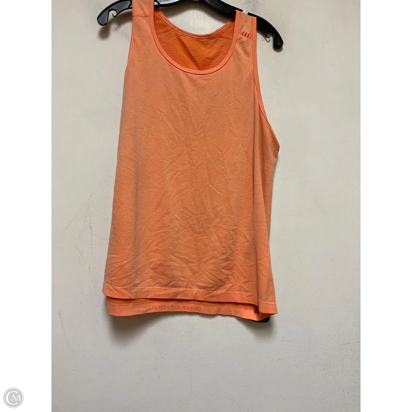 Athletic Tank Top By Lululemon In Orange, Size: M