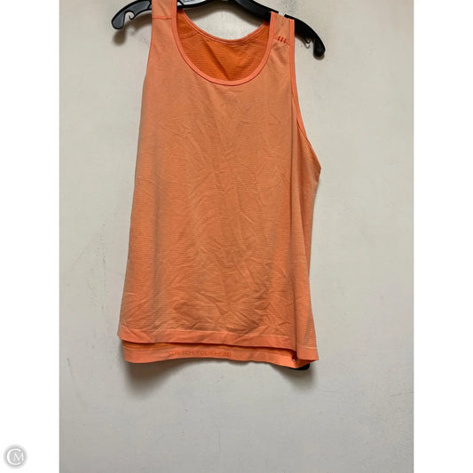 Athletic Tank Top By Lululemon In Orange, Size: M