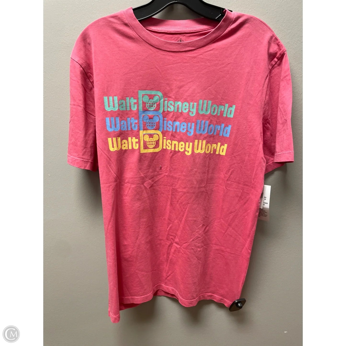 Top Short Sleeve By Disney In Pink, Size: S