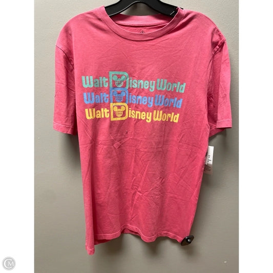 Top Short Sleeve By Disney In Pink, Size: S