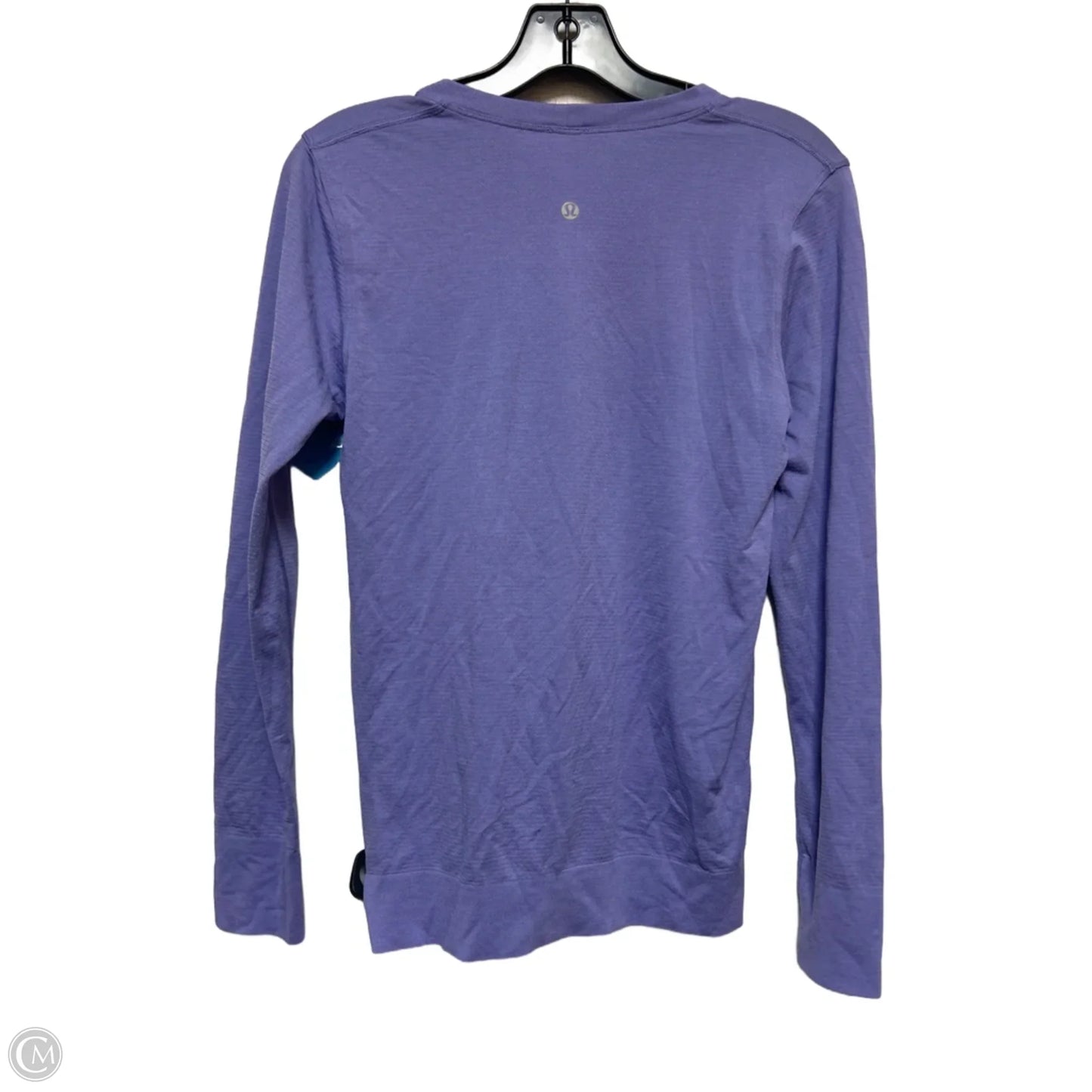 Athletic Top Long Sleeve Collar By Lululemon In Purple, Size: M