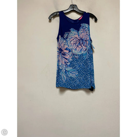 Top Sleeveless Designer By Lilly Pulitzer In Floral Print, Size: S