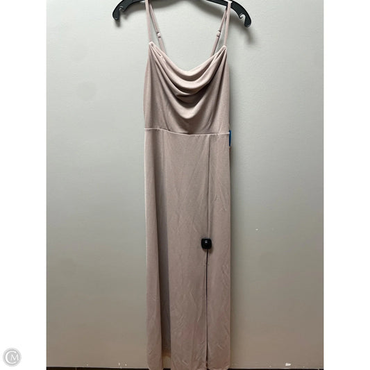 Dress Party Long By Clothes Mentor In Taupe, Size: M