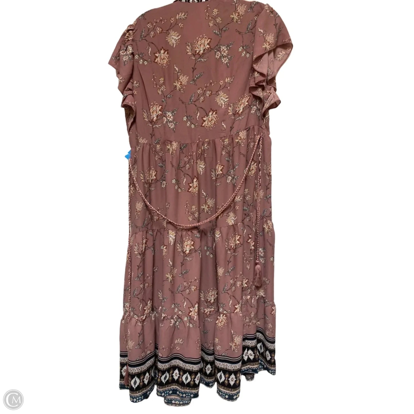 Dress Casual Midi By Ny Collection In Floral Print, Size: L