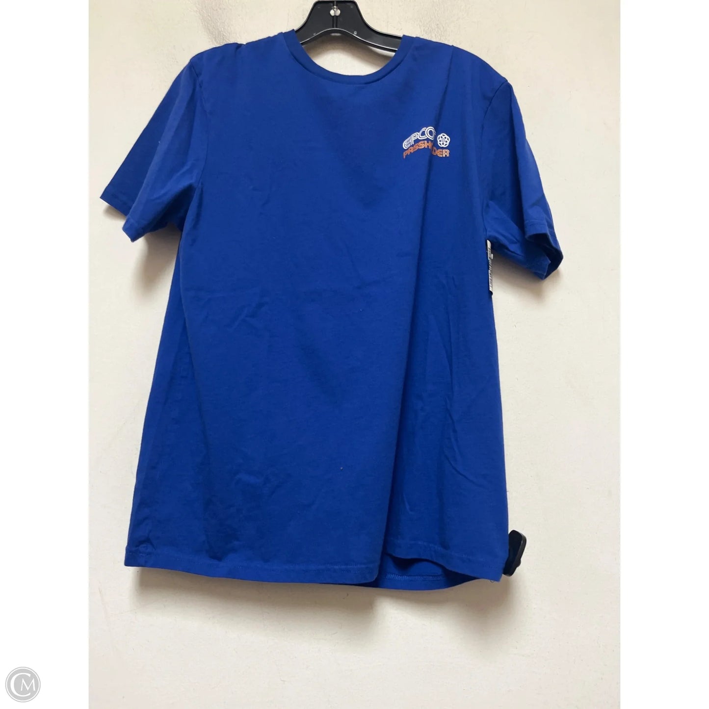 Top Short Sleeve By Disney In Blue, Size: L