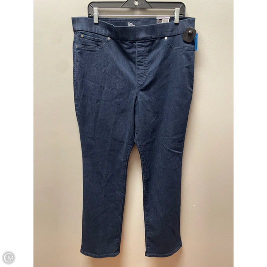 Jeans Jeggings By Kim Rogers In Blue Denim, Size: 16
