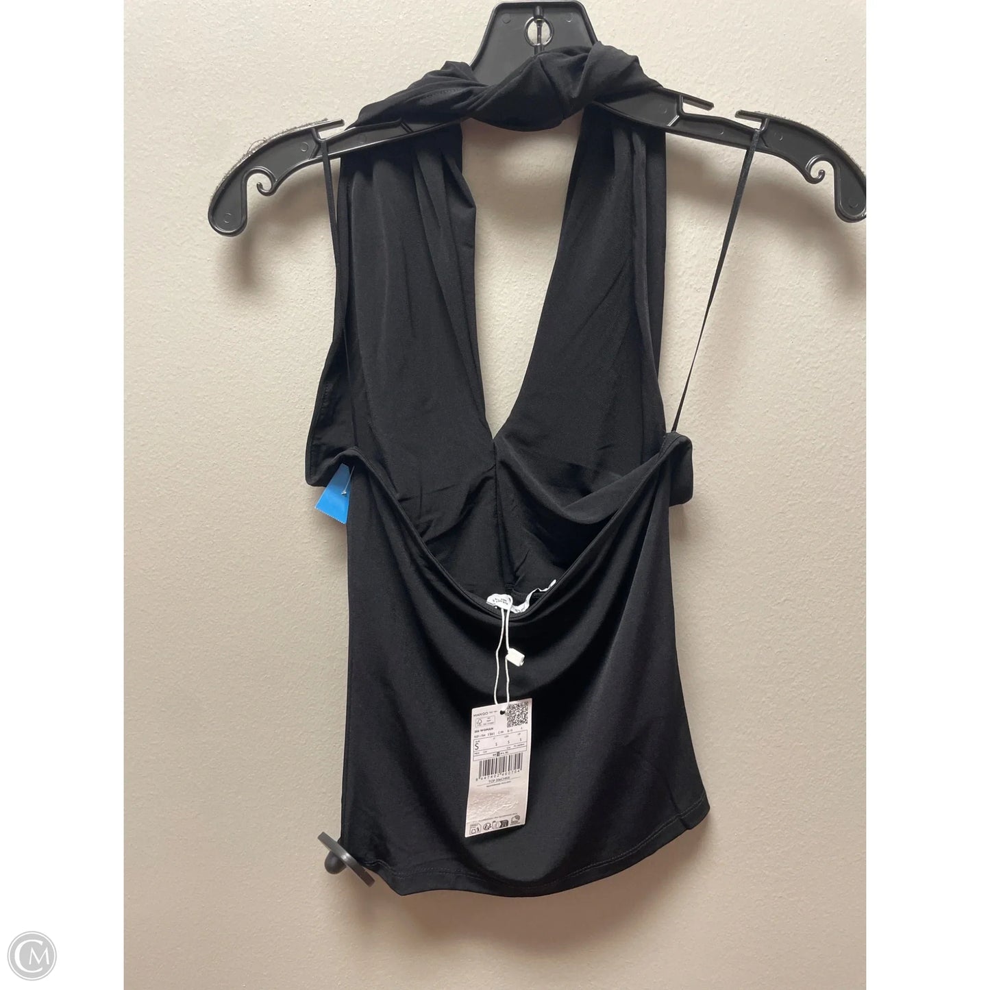 Top Sleeveless By Mng In Black, Size: S