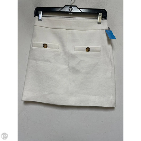 Skirt Mini & Short By Veronica Beard In White, Size: 0