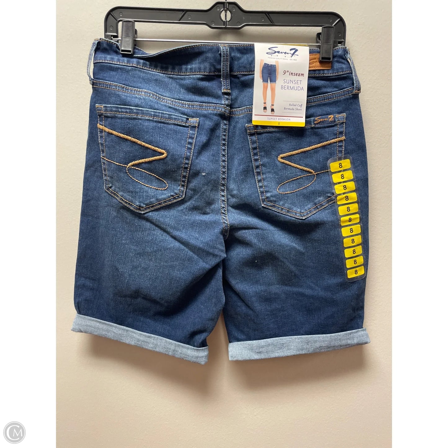 Shorts By Seven 7 In Blue Denim, Size: 8