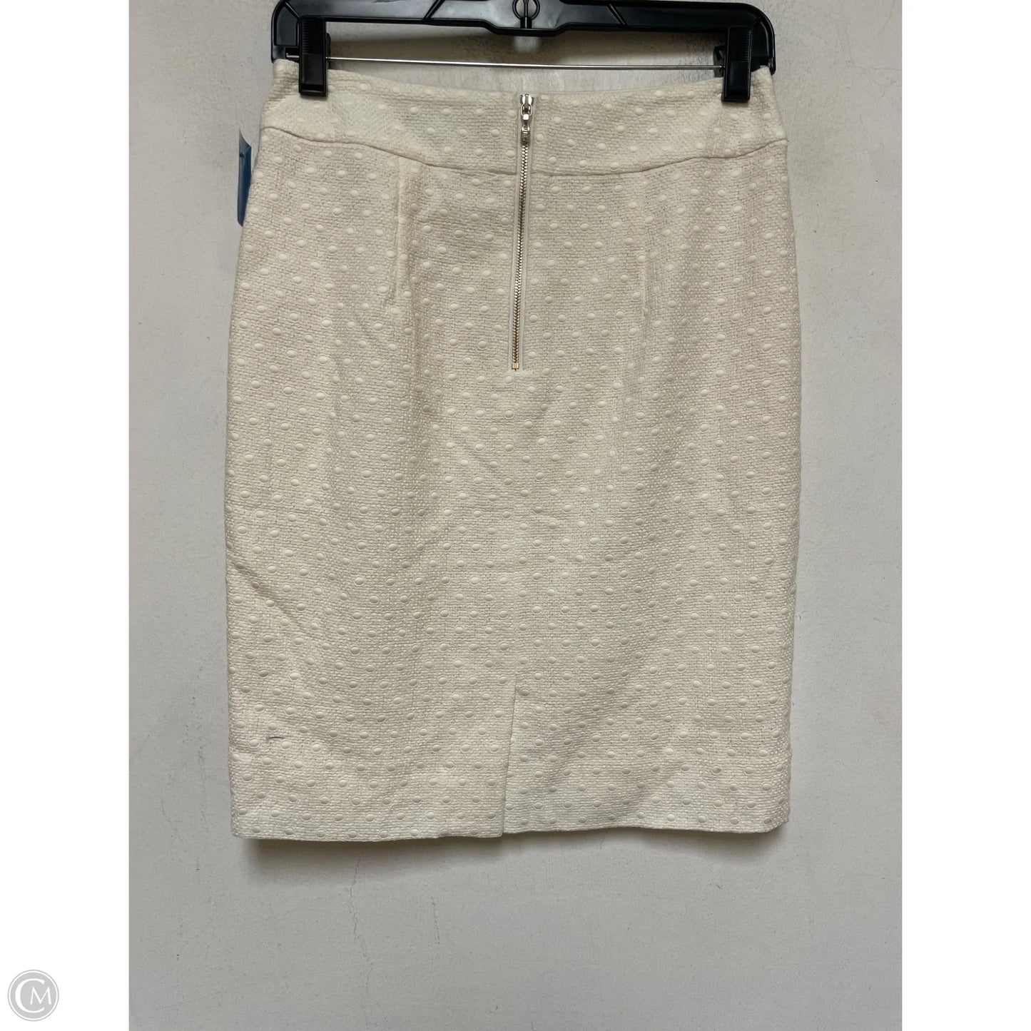 Skirt Midi By Ann Taylor In Cream, Size: 0