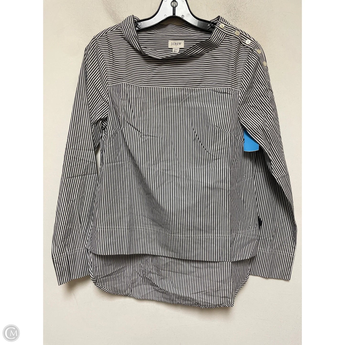 Top Long Sleeve By J. Crew In Striped Pattern, Size: Xs