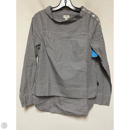 Top Long Sleeve By J. Crew In Striped Pattern, Size: Xs