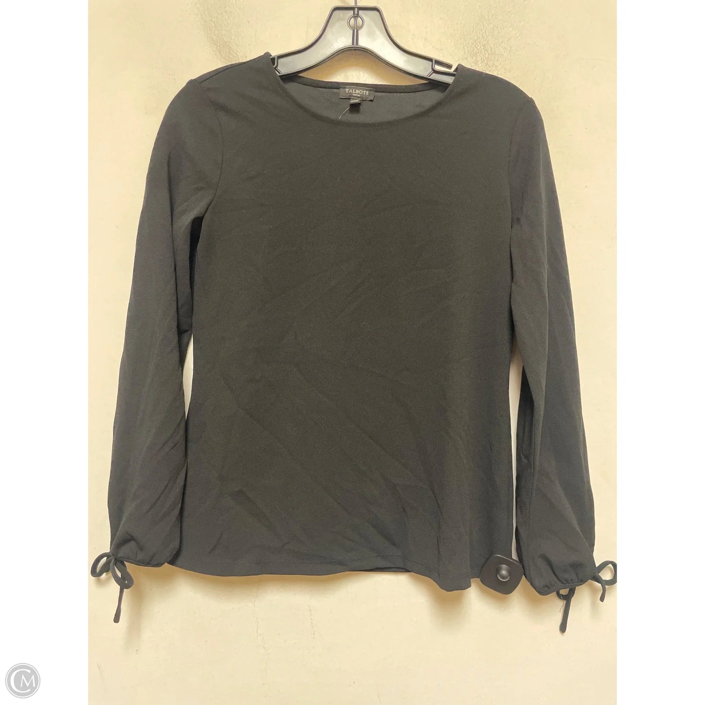 Top Long Sleeve By Talbots In Black, Size: S
