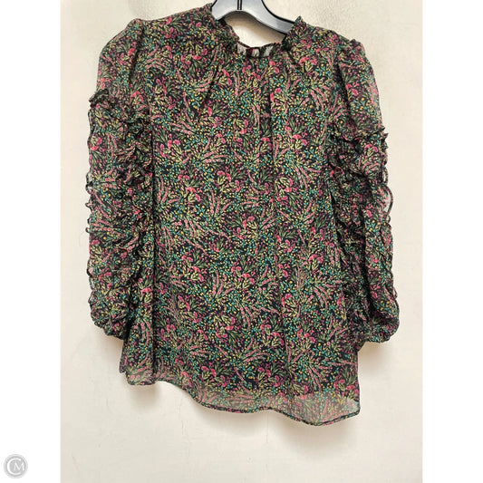 Top Long Sleeve By Cece In Floral Print, Size: S