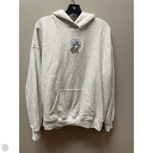 Sweatshirt Hoodie By Hollister In Grey, Size: S