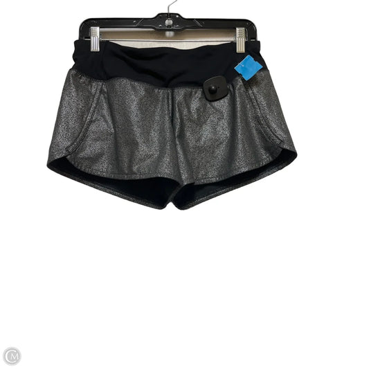 Athletic Shorts By Lululemon In Black & Grey, Size: 6