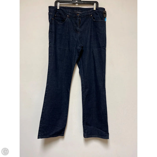 Jeans Straight By Eileen Fisher In Blue Denim, Size: 12