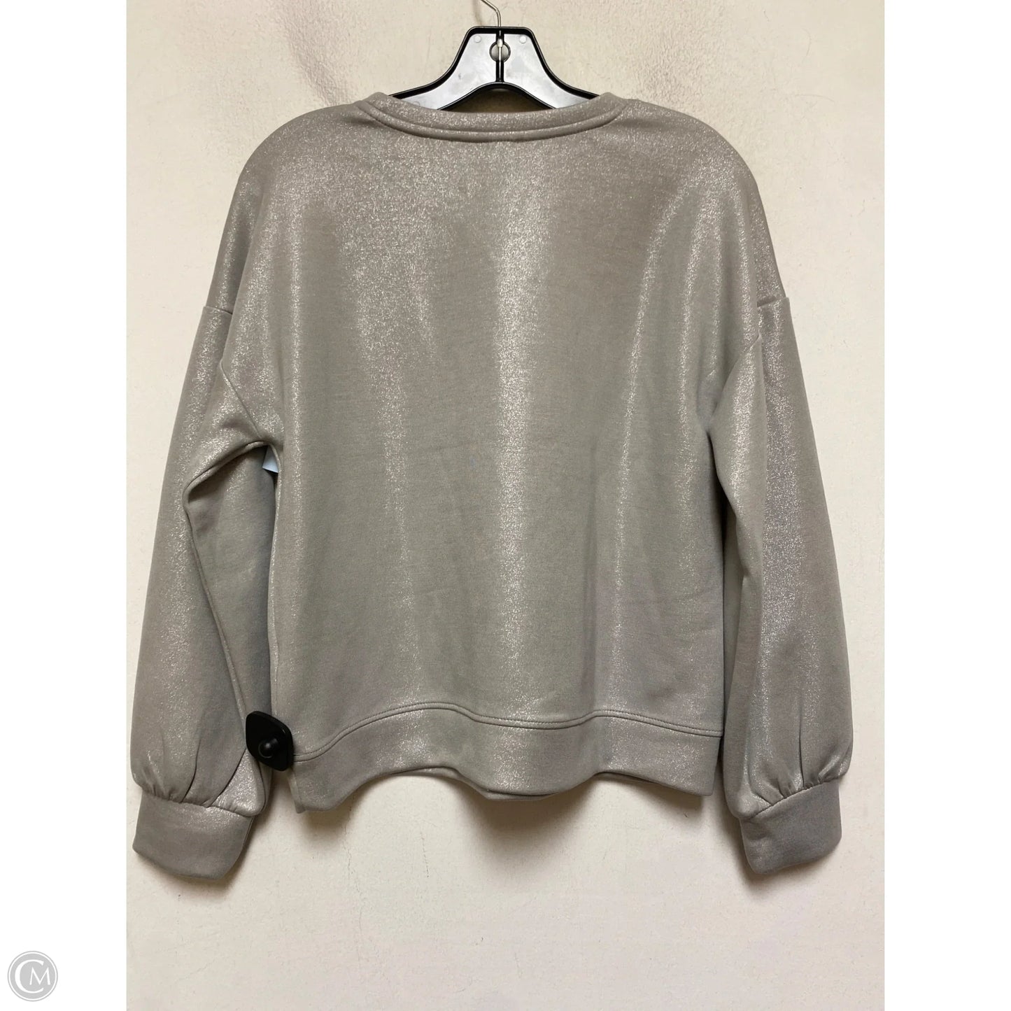 Top Long Sleeve By Cable And Gauge In Grey, Size: S