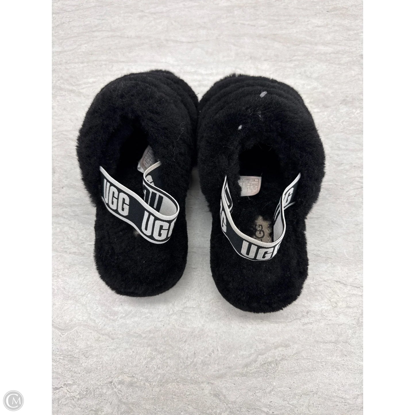 Sandals Designer By Ugg In Black, Size: 6