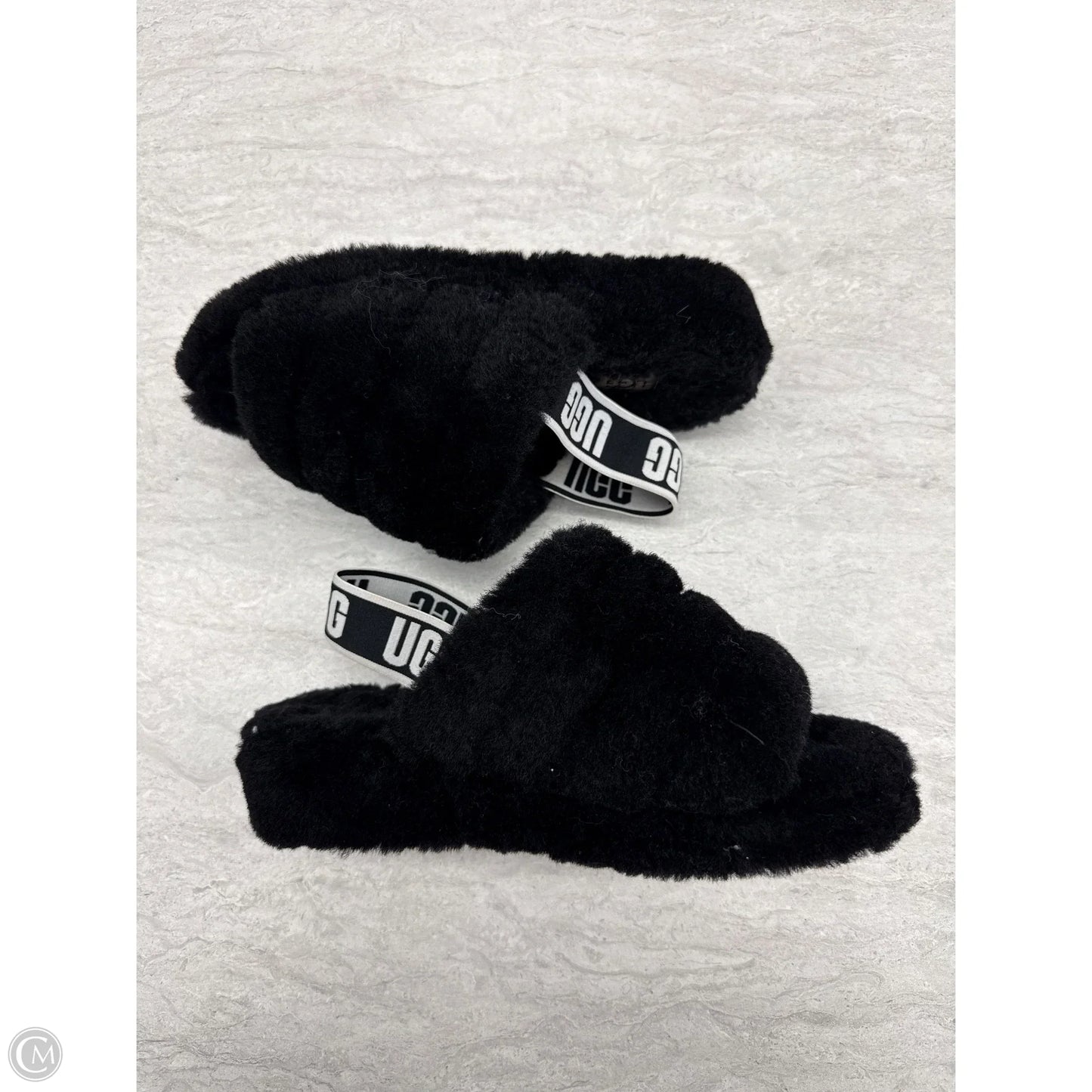 Sandals Designer By Ugg In Black, Size: 6