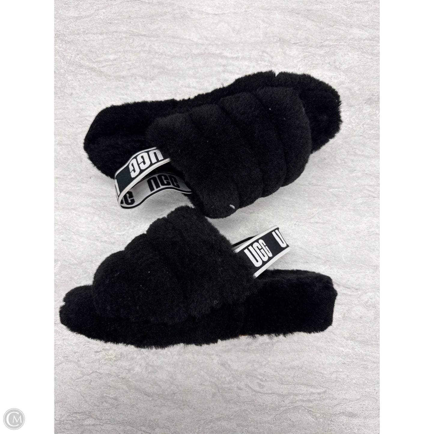 Sandals Designer By Ugg In Black, Size: 6