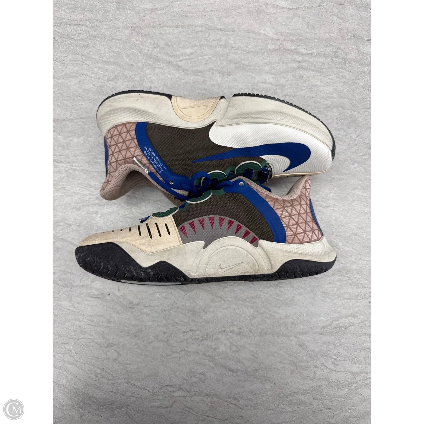 Shoes Athletic By Nike In Blue & Brown, Size: 6